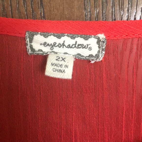 Sheer orange blouse - Picture 3 of 6